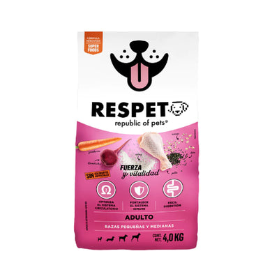 Alimento para Perro Adulto Razas Pequeñas y Medianas Fuerza y Vitalidad con Superfoods The Respect Company