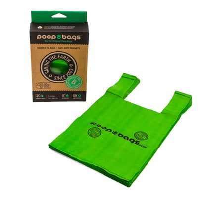 Bolsas Biodegradables con asas para Desechos de Perro Poop Bags