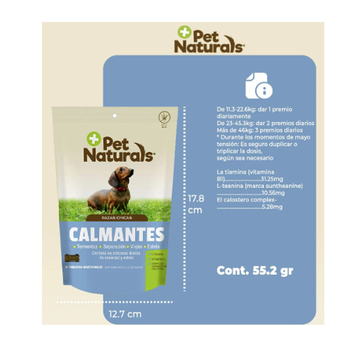 Tabletas Calming para Perros Pequeños Pet Naturals