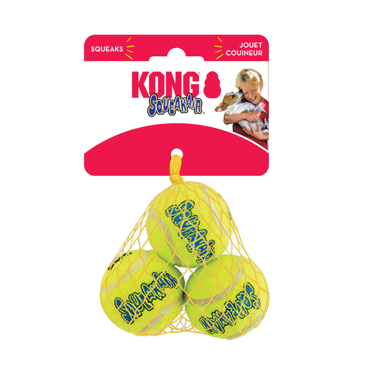 Pelota de Tennis para perro Air Dog Kong con 3 piezas