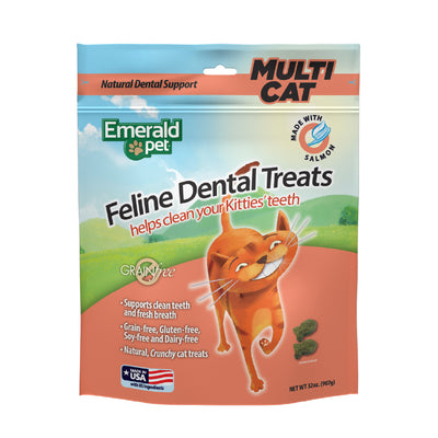 Premios Para Gatos Dental Treats Multicat Sabor Salmón Emerald Pet