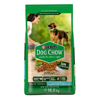 Purina Dog Chow Cachorro Razas Mediana y Grande Sin Colorantes Alimento Seco 18 Kg