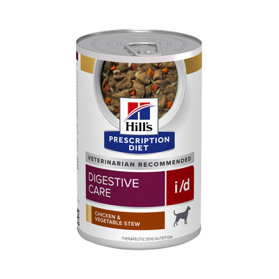 Alimento Húmedo en Lata para Perro Adulto i/d Estofado de Tiras de Pollo y Vegetales Hill's Prescription Diet 370 g(Individual)
