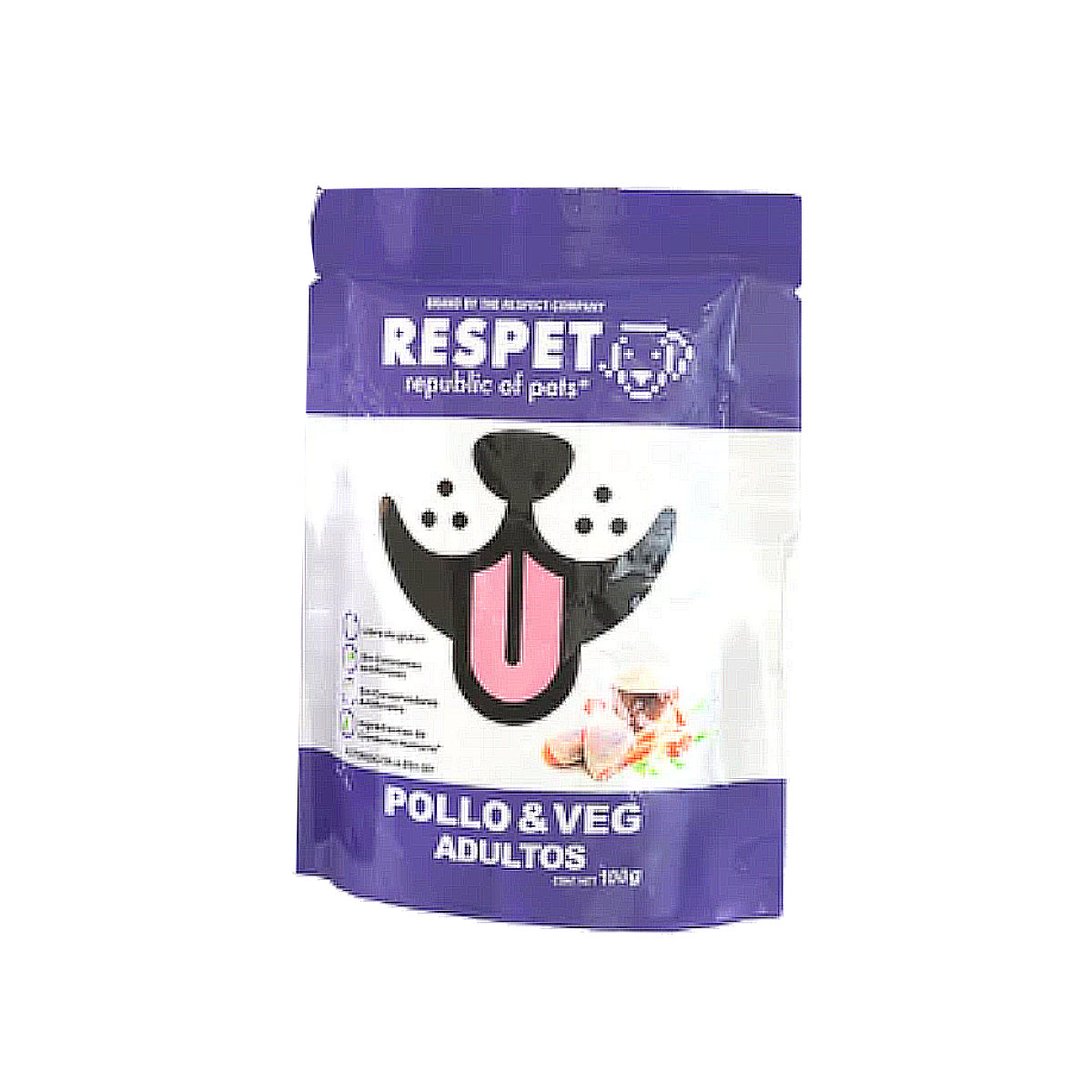 Alimento Húmedo en Pouch para Perro Adulto The Respect Company Pollo & Vegetales 100 g (Individual)