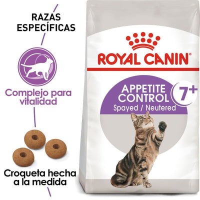 Alimento para Gato Adulto Spayed Neutered Control de Apetito Adulto Mayor 7 años (Spayed Neutered 7+) Royal Canin SPT 2.7 Kg