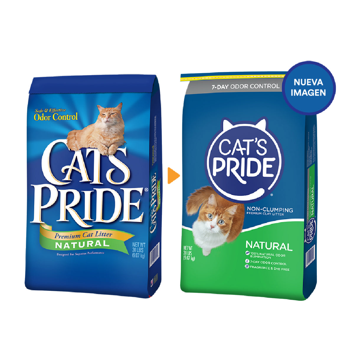 Arena Natural Para Gatos Libre de Fragancia Cats Pride 4.5 Kg