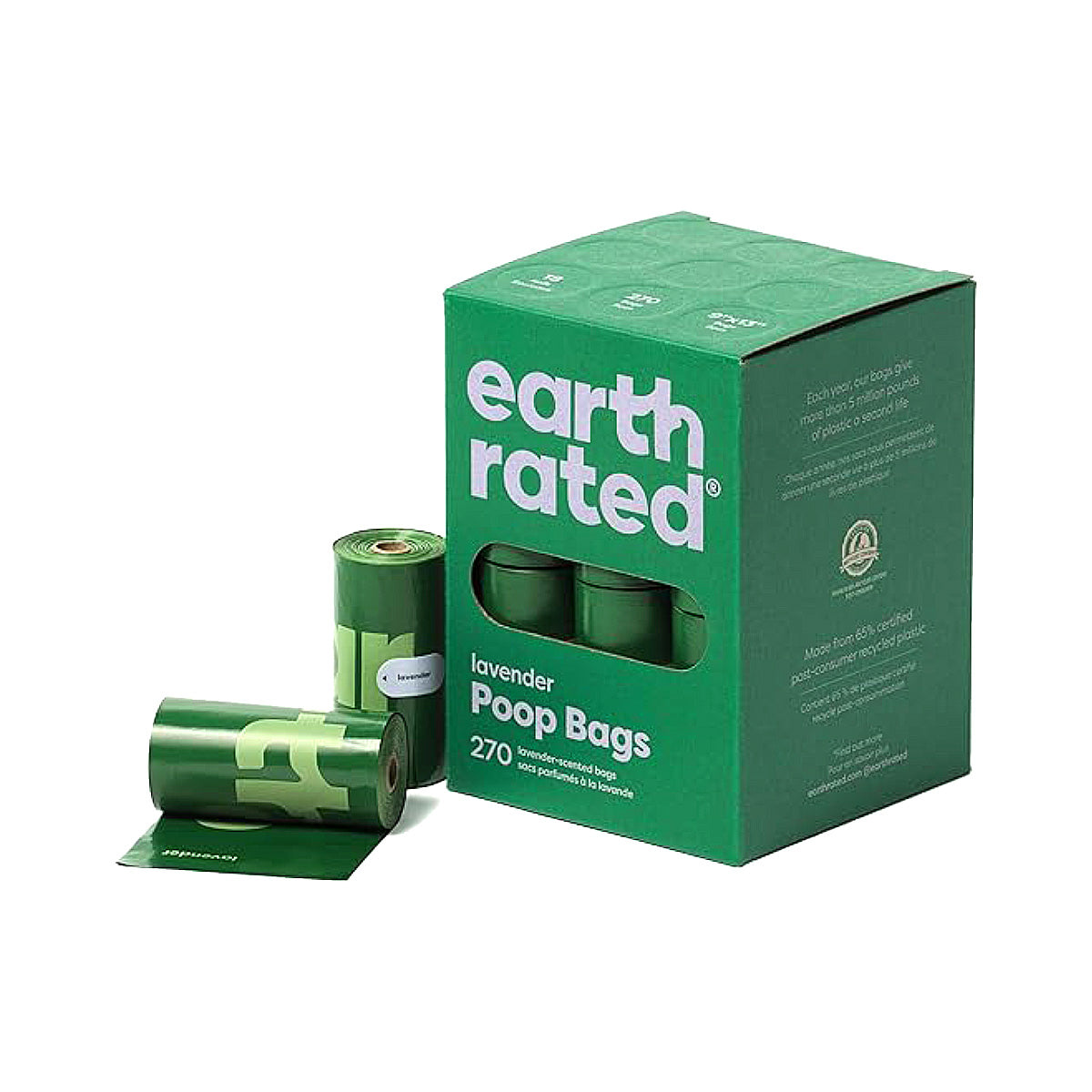 Bolsas biodegradables y compostables para heces de perro Earth Rated PoopBags
