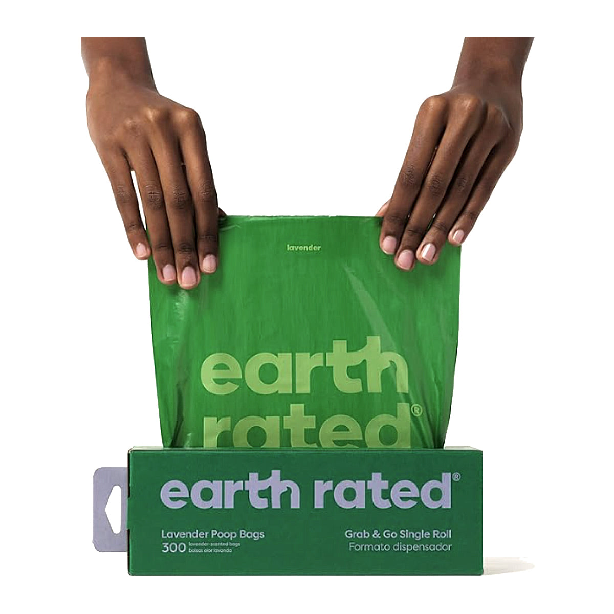Caja con bolsas biodegradables y compostables para heces de perro Earth Rated PoopBags