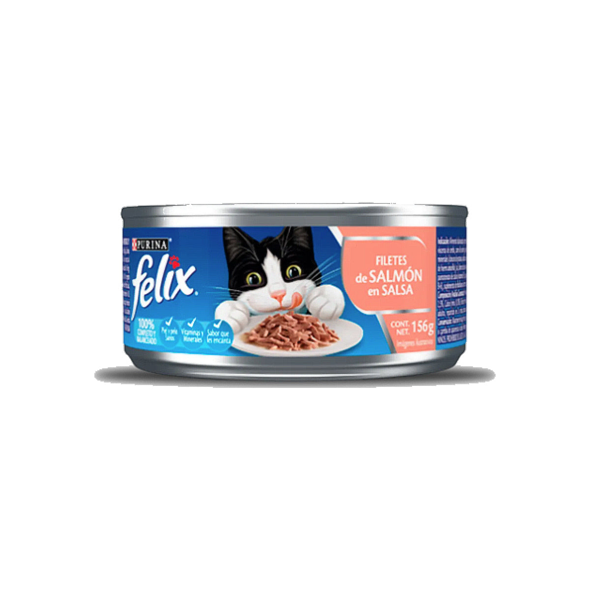 Alimento Húmedo en Lata  para Gato Adulto Sabor Filetes de Salmón en Salsa 156 g (Individual)