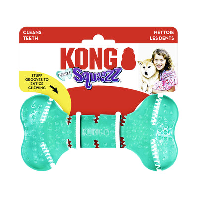 Juguete para Perro Hueso Dental Squeezz Kong