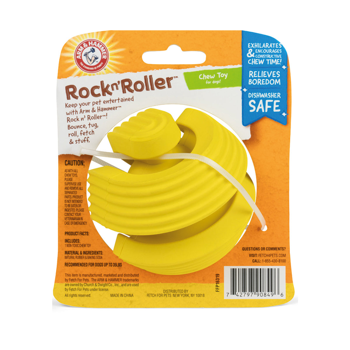 Juguete Limpia Dientes para Perro Rock n Roller Arm and Hammer