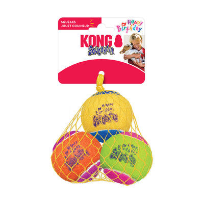 Pelotas para Perro Squeaker Pelota Birthday Kong 3 piezas