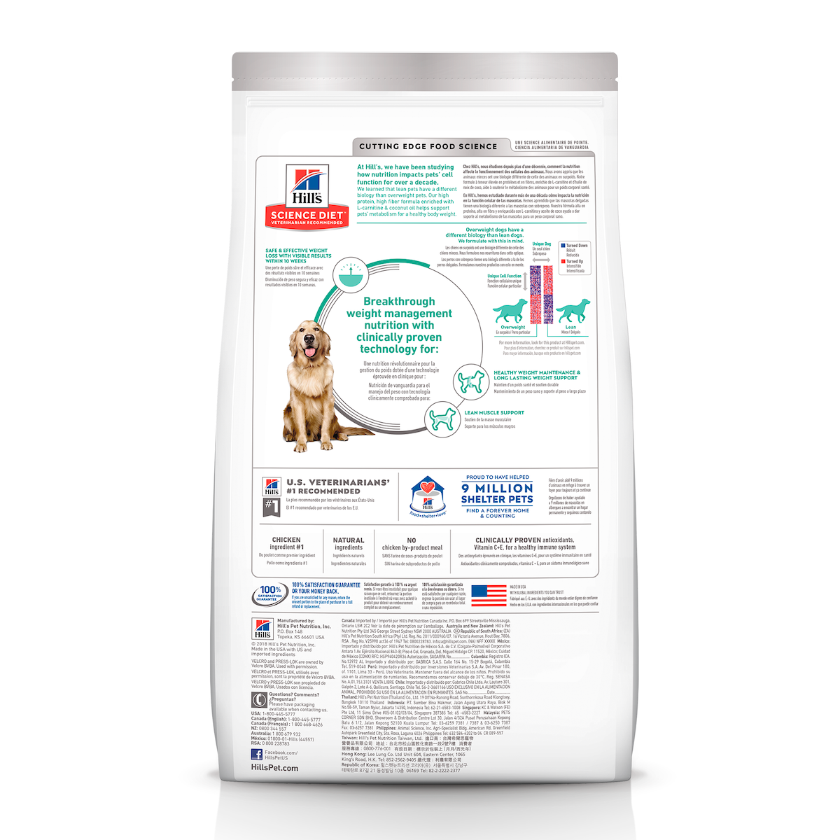 Alimento para Perro Adulto Peso Perfecto Perfect Weight Hill's Science Diet