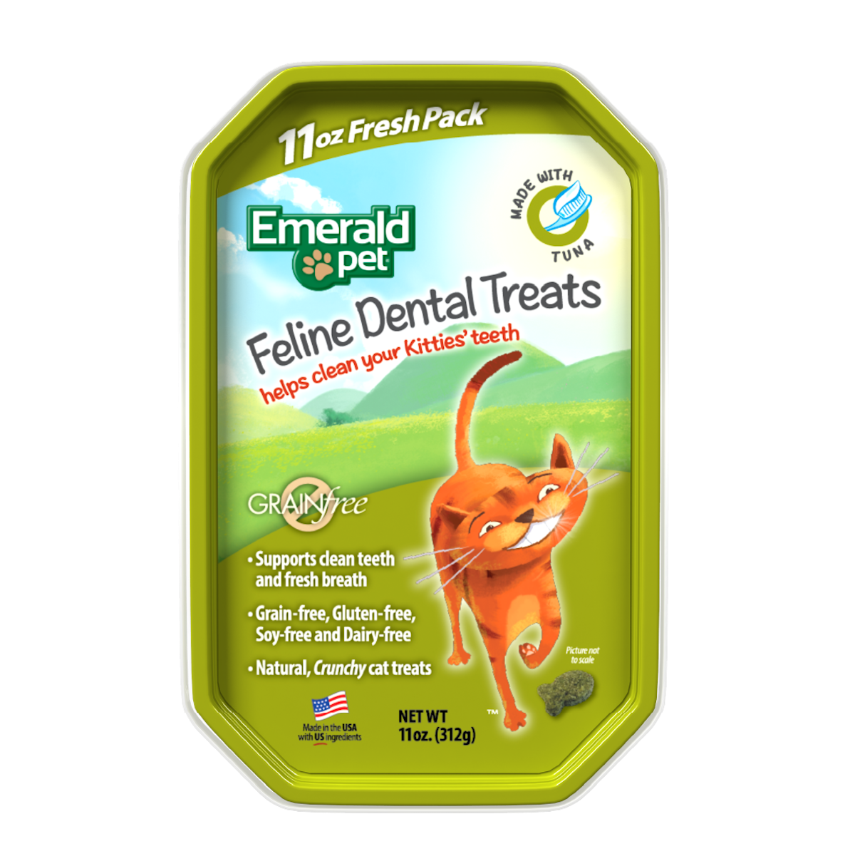 Premios Para Gatos Dental Treats Fresh Pack Sabor Atún Emerald Pet