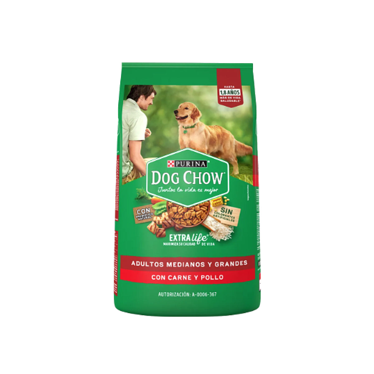 Purina Dog Chow Adulto Raza Mediana y Grande Alimento Seco 15 kg