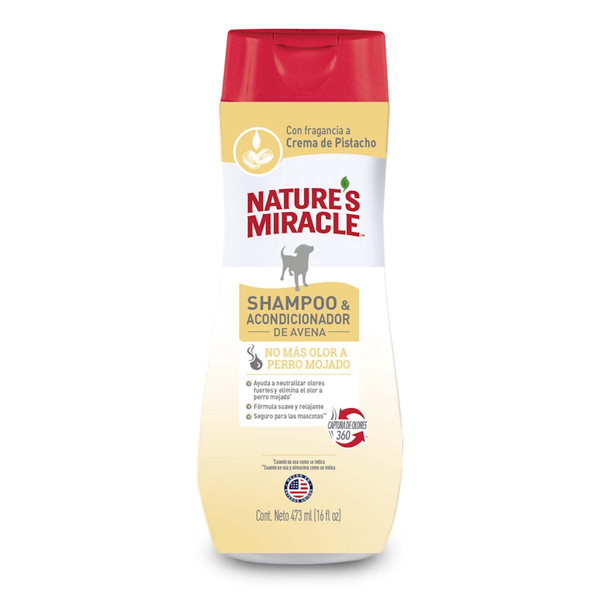 Shampoo y Acondicionador de Miel Control de Olores Para Perro Natures Miracle 473ml
