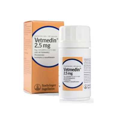 Vetmedin 2.5 mg (Menor 20 kg) Boehringer Ingelheim 100 Tabs (Perro)