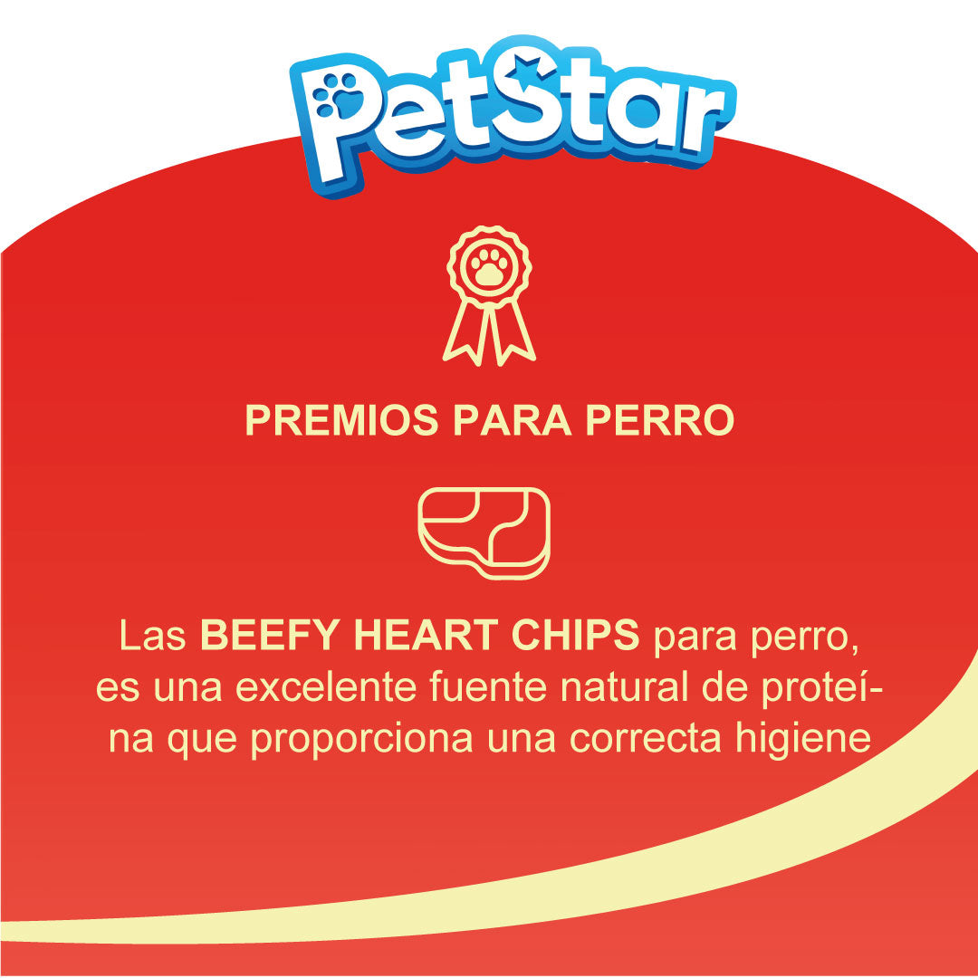 Premios Beefy Heart Chips True Bites