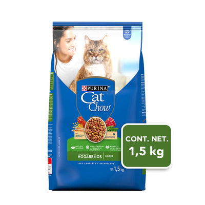 Purina Cat Chow Defense Plus Adultos Hogareños Alimento Seco 1.5 Kg