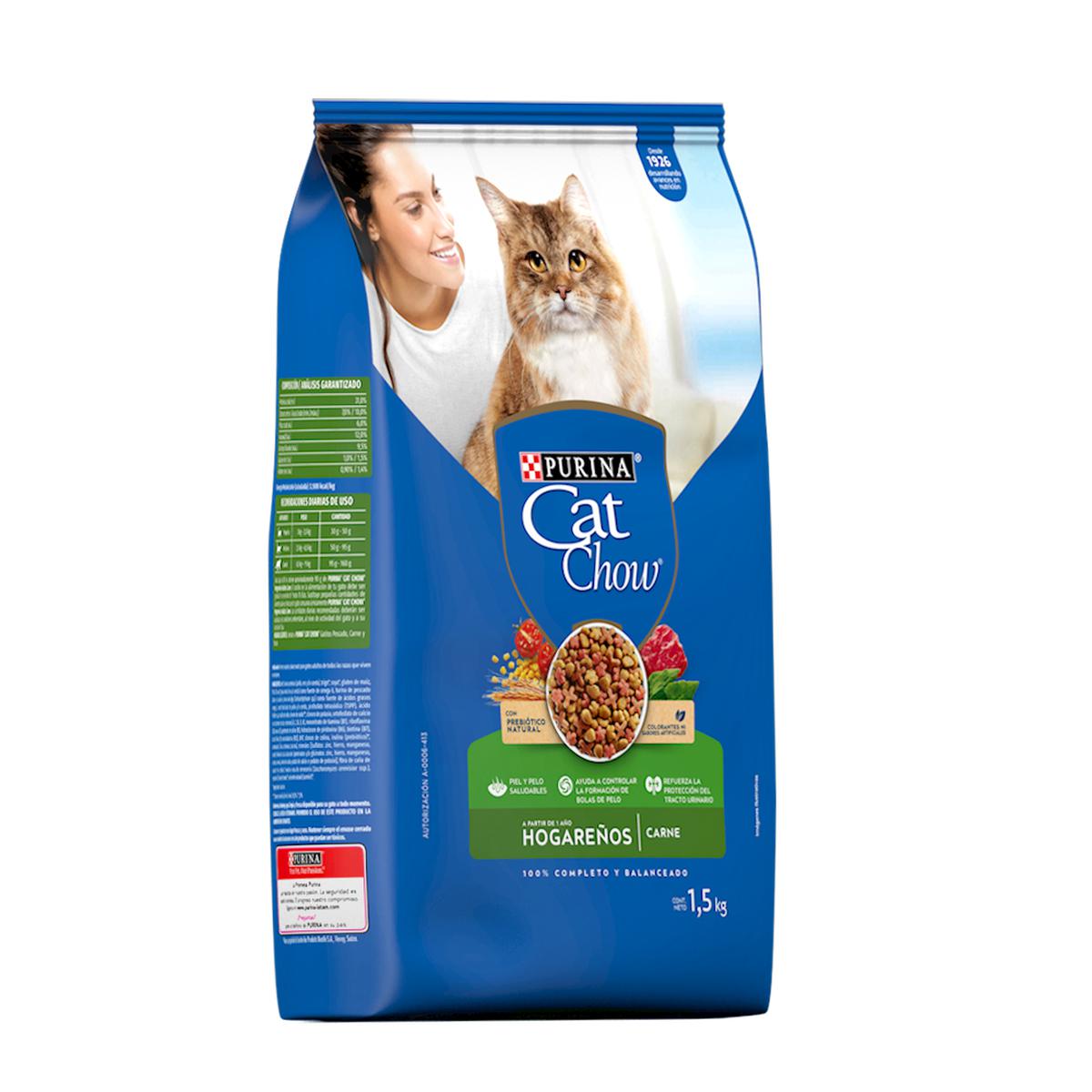 Purina Cat Chow Defense Plus Adultos Hogareños Alimento Seco 1.5 Kg