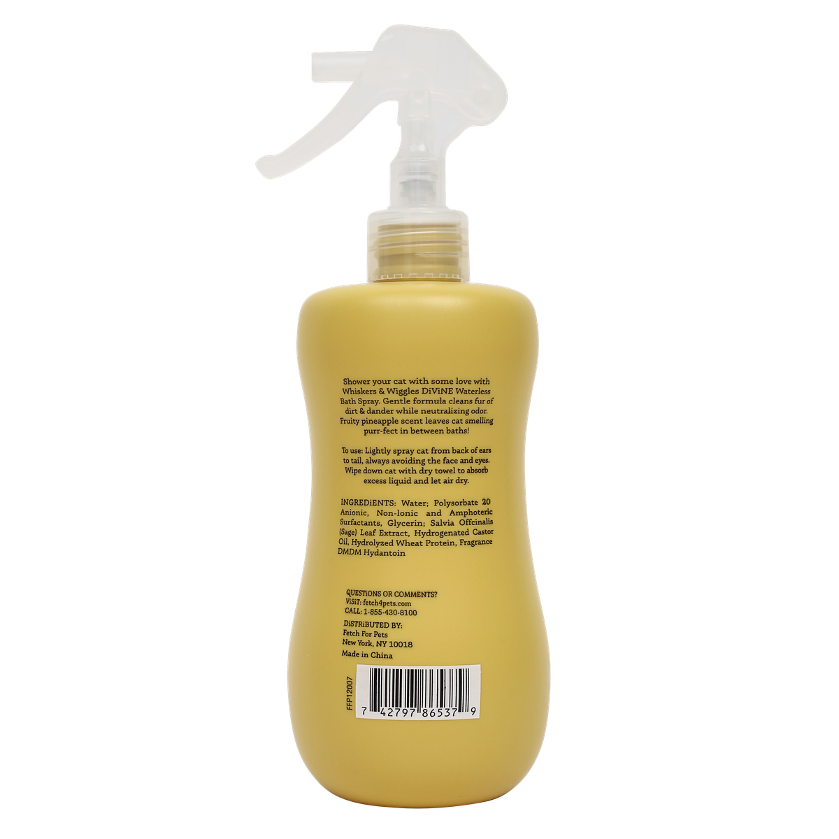 Shampoo en Spray Sin Agua para Gato Aroma a Piña Wags & Wiggles