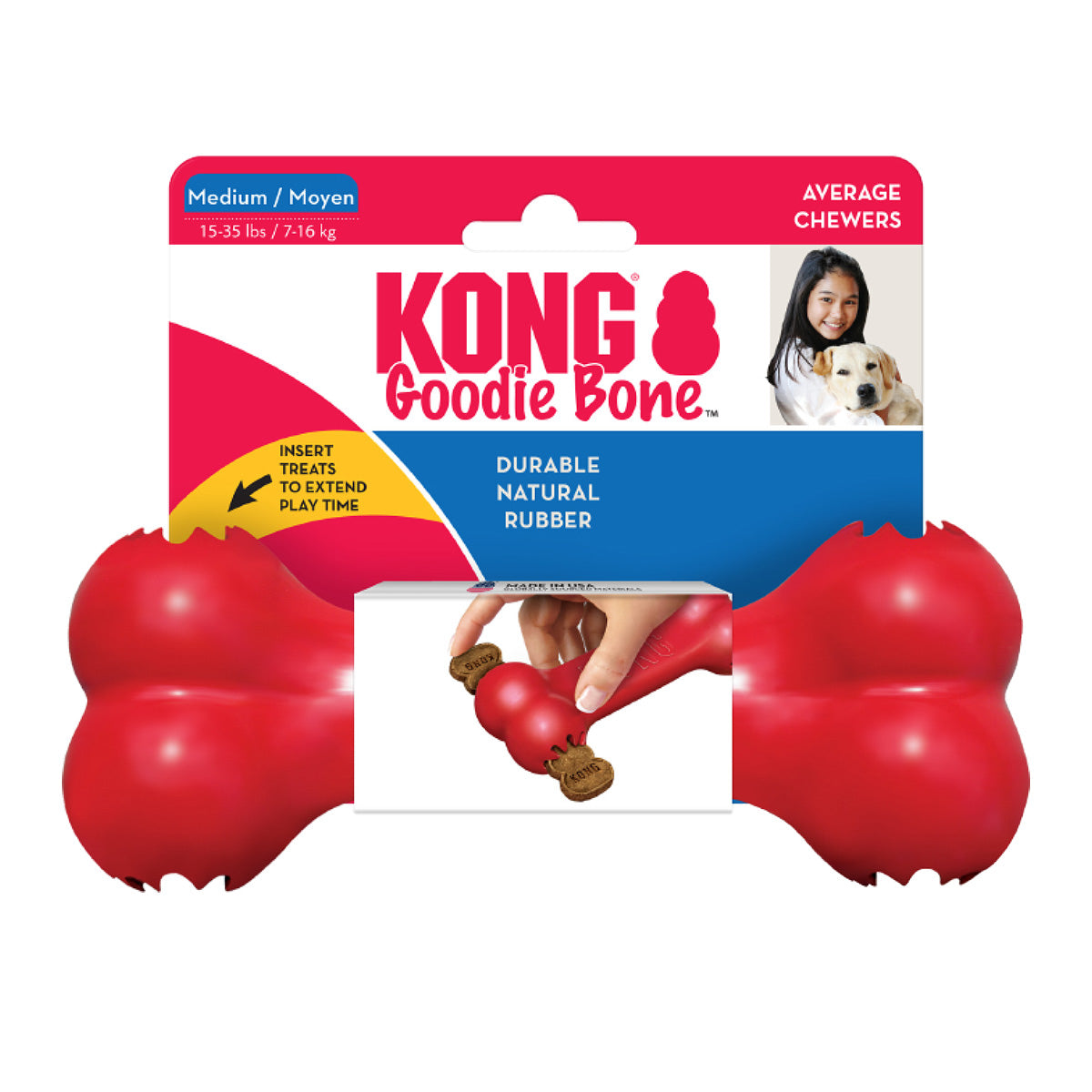 Juguete Kong Hueso Classic Goodie Bone