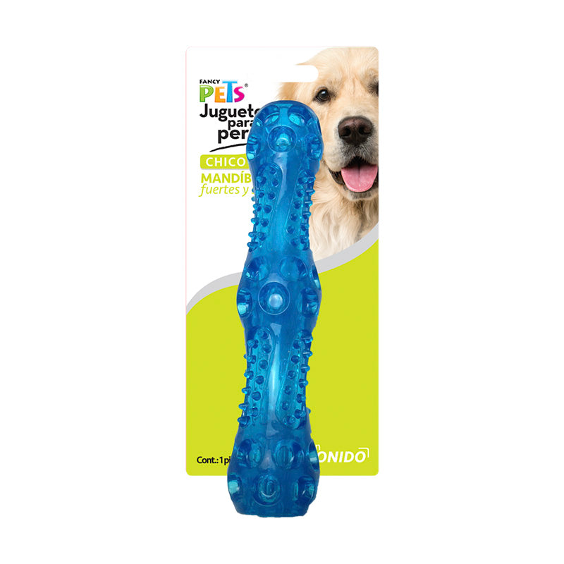 Vara Flexible Azul con Sonido Chico 17.5 cm Fancy Pets