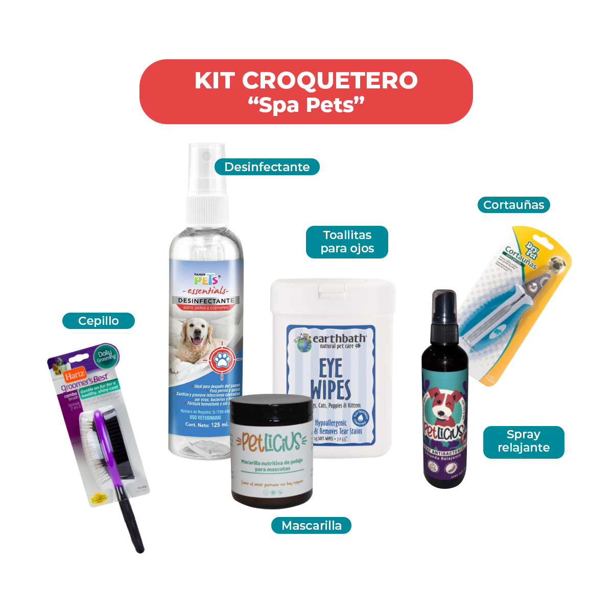 Kit para Perro Spa Pets Croquetero