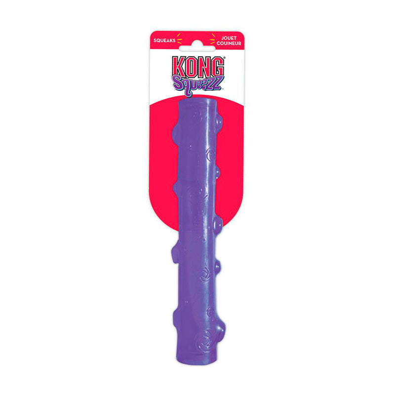 Kong Squeezz Crakle Stick Medium (Los colores pueden variar)
