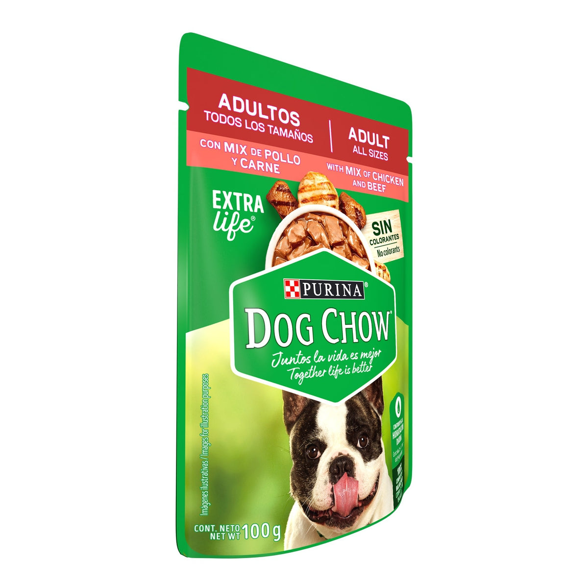 Purina Dog Chow Adulto Pollo y Carne 20 Pouches Alimento Húmedo