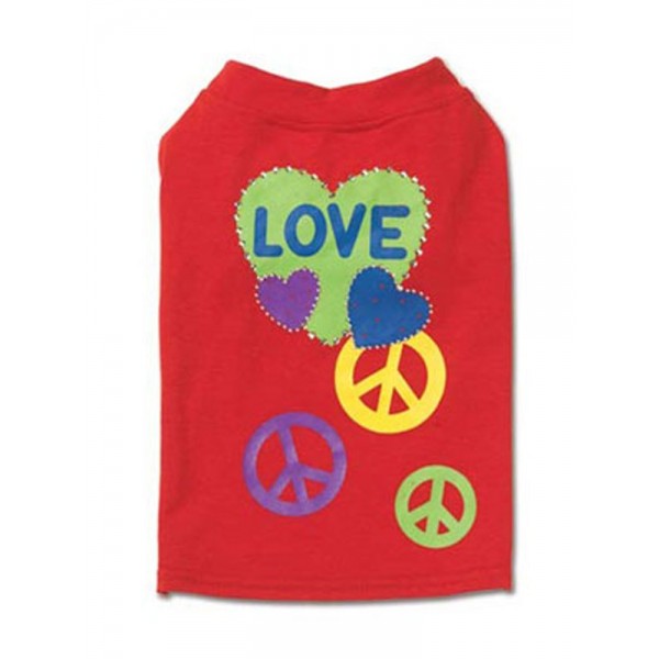 Playera Peace & Love T-Shirt Petrageous Designs