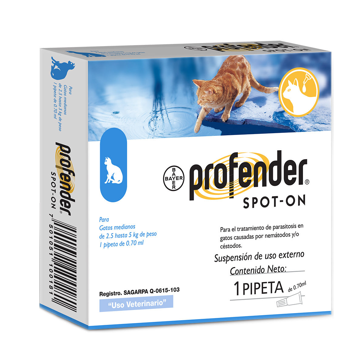 Pipeta Profender Spot-On Para Gato Bayer