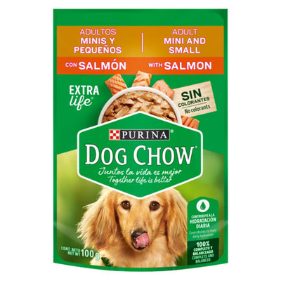 Purina Dog Chow Adulto Raza Pequeña Salmon 20 Pouches Alimento Húmedo