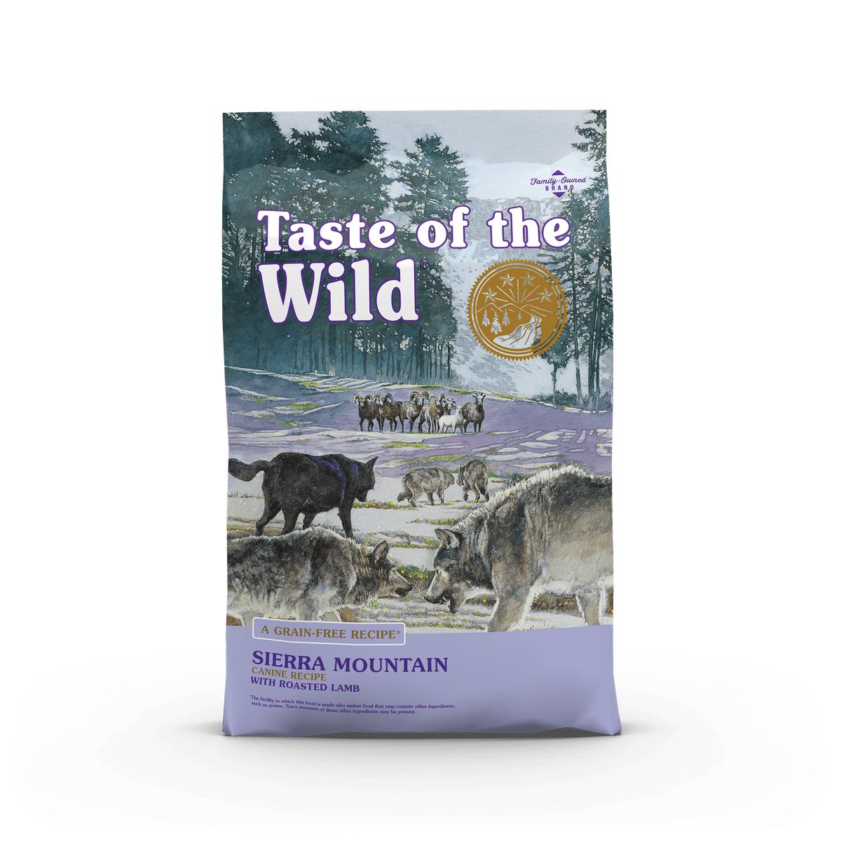 Taste of the wild Sierra mountain canine (Cordero asado)